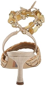 Amazon.com | Sam Edelman Pamela Heeled Sandal Linen/Light